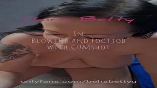 Neighbor Bj's Melon Fun and Footjob With Cum