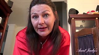 Your 55yo Mature Hairy Step-Aunt Joana pleases you and fucks you (POV Experience)