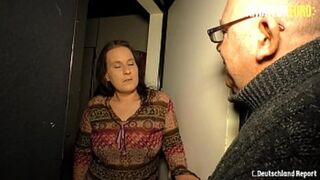 DEUTSCHLAND REPORT - Melanie S. - Chubby Old Guy Bangs His Sexy BBW Wife From Behind