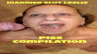 LESLIE'S EXCESSIVE PISSED SESSIONSCHEATING WIFE DRAGS OUT URINE FLOW!!!